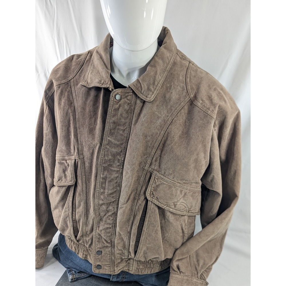 Levi's Jacket Mens Large Light Brown  WesternWear Bomber‎ Lined 9718 90s Vintage